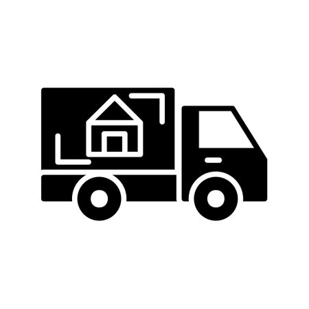 Moving Truck Iconのイラスト素材