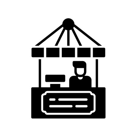 Ticket Office Iconのイラスト素材