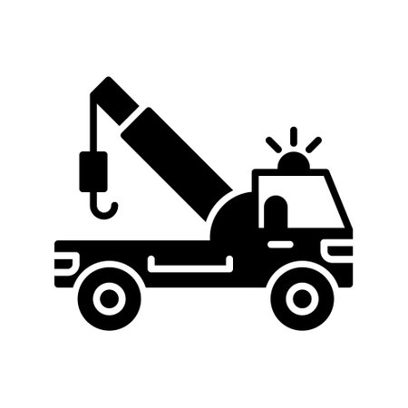 Tow Truck Iconのイラスト素材