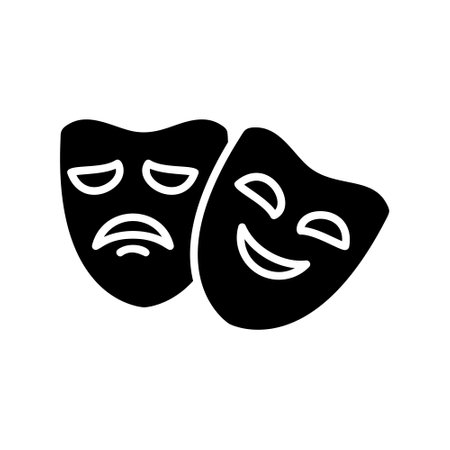 Theater Masks iconのイラスト素材