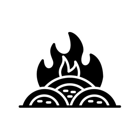 Incineration Creative Icons Designのイラスト素材