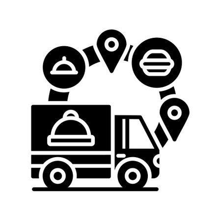 Food Delivery Creative Icons Designのイラスト素材