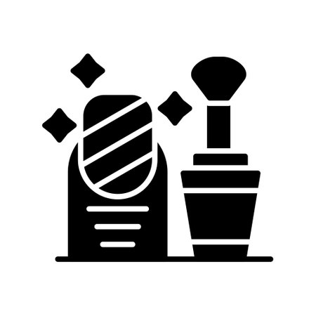 Nail Polish Creative Icons Designのイラスト素材