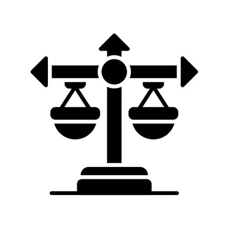 Balance Scale Creative Icons Designのイラスト素材