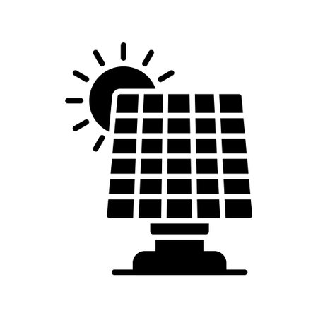 Solar Panel Creative Icons Designのイラスト素材