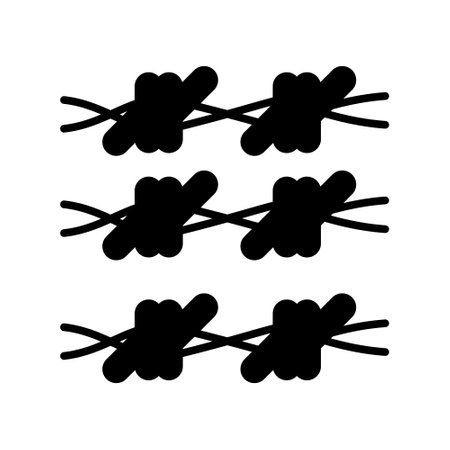 Barbed Wire Creative Icons Designのイラスト素材