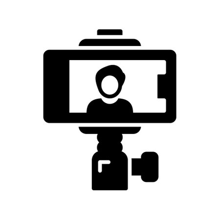 Selfie Stick Creative Icons Designのイラスト素材