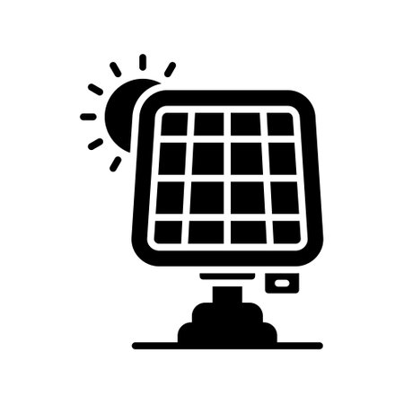 Solar Panel Creative Icons Designのイラスト素材