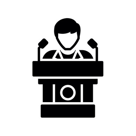 Politician Creative Icons Designのイラスト素材