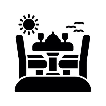 Dining Table Creative Icons Designのイラスト素材