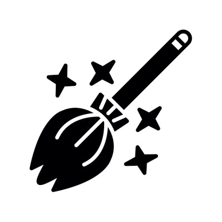 Magic Broom Creative Icons Designのイラスト素材