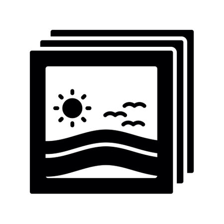 Photo Album Creative Icons Designのイラスト素材