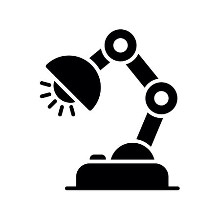 Desk Lamp Creative Icons Designのイラスト素材