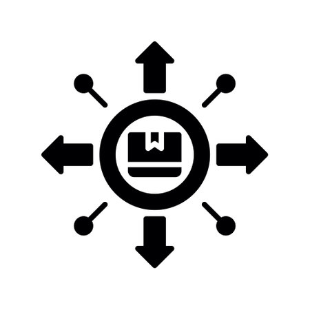 Distribution Creative Creative Icons Design Designのイラスト素材