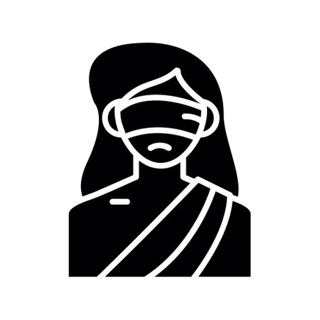 Lady Justice Creative Icons Designのイラスト素材