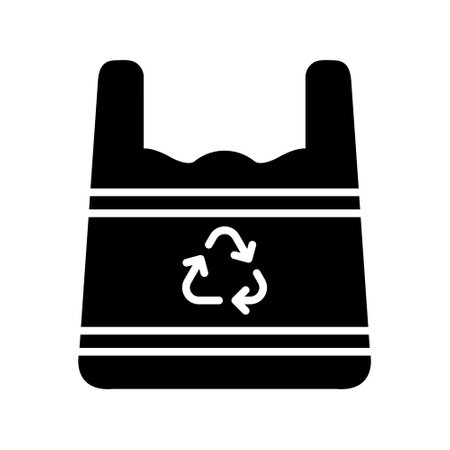 Recycled Plastic Bag Creative Icons Designのイラスト素材