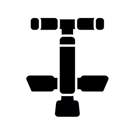 Bicycle pump icon. Simple illustration of bicycle pump vector icon for webのイラスト素材