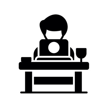 Work From Home Creative Icons Designのイラスト素材
