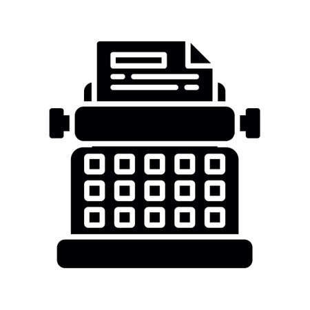 Typewriter Creative Icons Designのイラスト素材