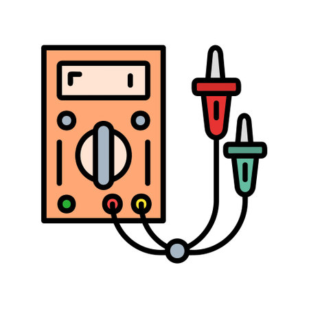 Electric Tester Iconのイラスト素材