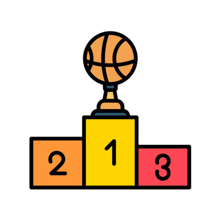 Winner podium Iconのイラスト素材
