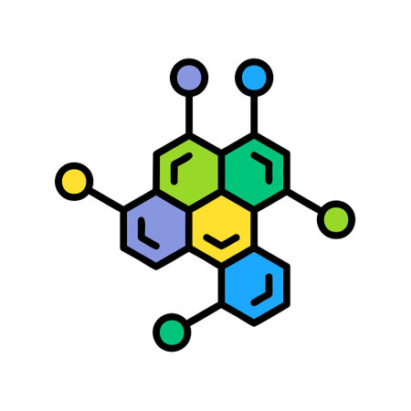 Molecule Iconのイラスト素材