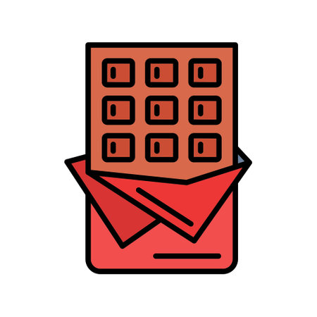 Chocolate Bar Iconのイラスト素材