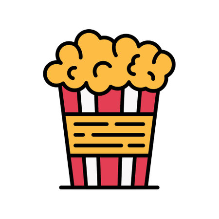 Popcorn Iconのイラスト素材