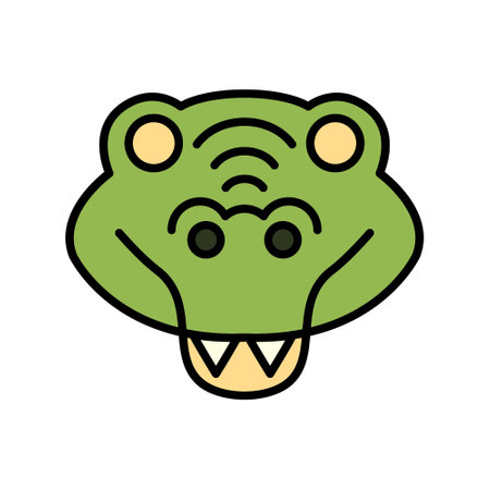 Crocodile Iconのイラスト素材