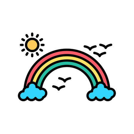Rainbow Iconのイラスト素材