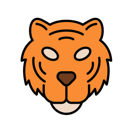 Tiger Iconのイラスト素材