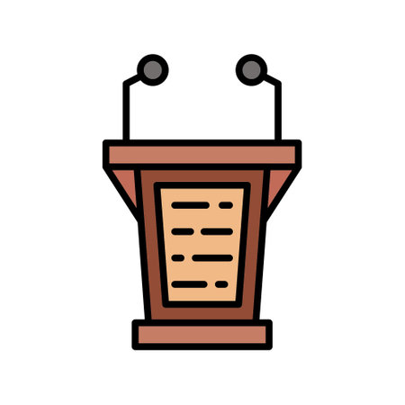 Lectern Iconのイラスト素材