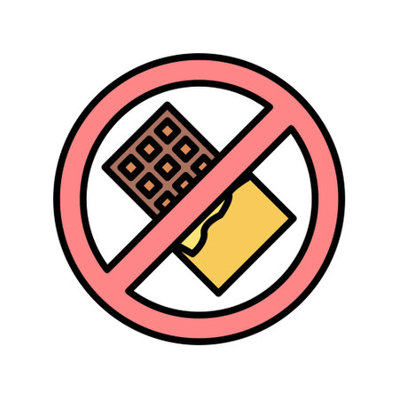 No Chocolate Iconのイラスト素材
