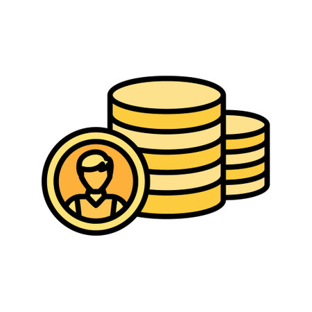 Coins Iconのイラスト素材