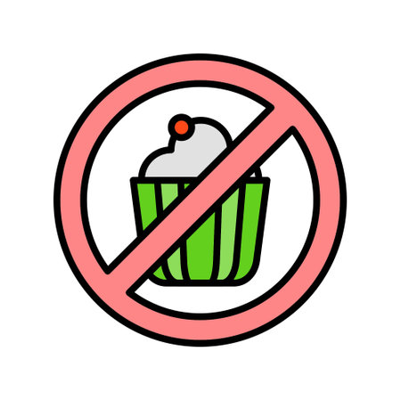 No Sweets Iconのイラスト素材