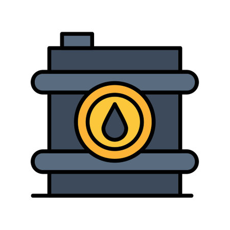 Oil Barrel Creative Icons Designのイラスト素材