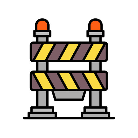 Barrier Creative Icons Designのイラスト素材