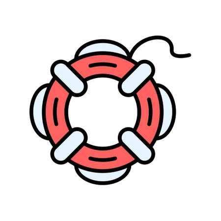 Life Saver Creative Icons Designのイラスト素材