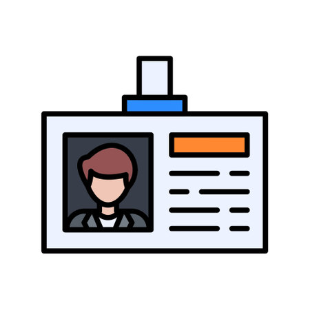 Id Card Creative Icons Designのイラスト素材