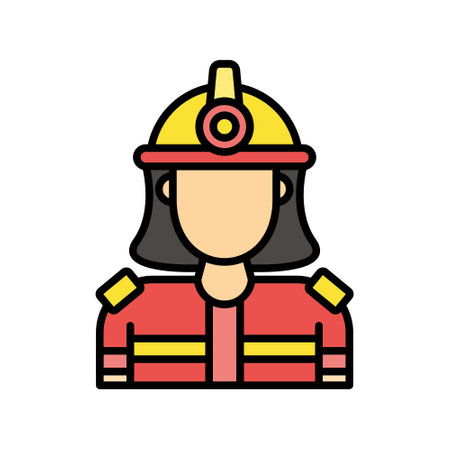 Firefighter Creative Icons Designのイラスト素材