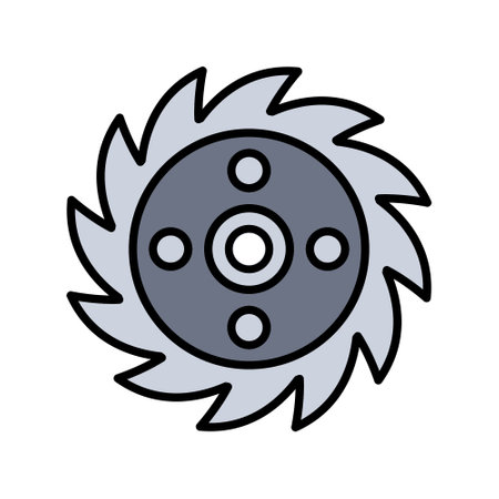 Saw Blade Creative Icons Designのイラスト素材