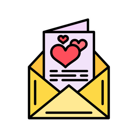 Wedding Card Creative Icons Designのイラスト素材