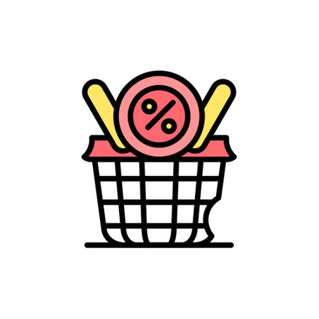 basket Creative Icons Designのイラスト素材