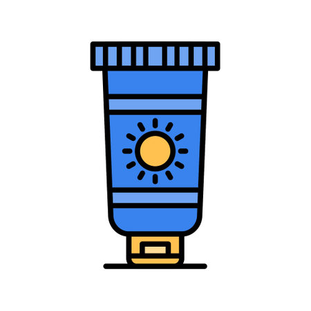 Sunscreen Creative Icons Designのイラスト素材