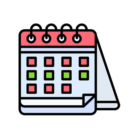 Calendar Creative Icons Designのイラスト素材