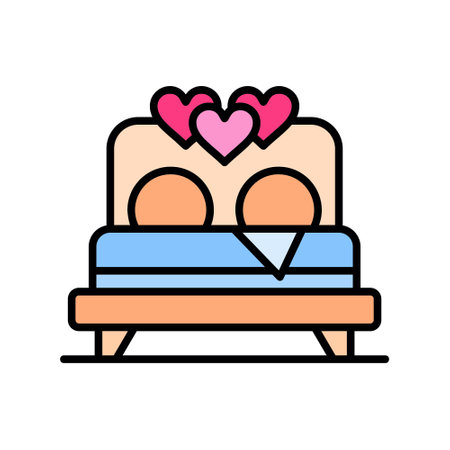 Bed Creative Icons Designのイラスト素材