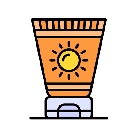 Sun Cream Creative Icons Designのイラスト素材