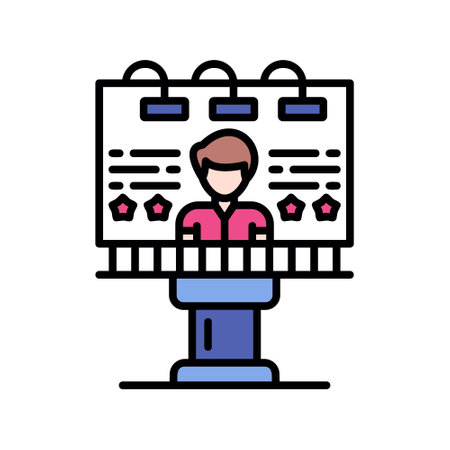 Billboard Creative Icons Designのイラスト素材