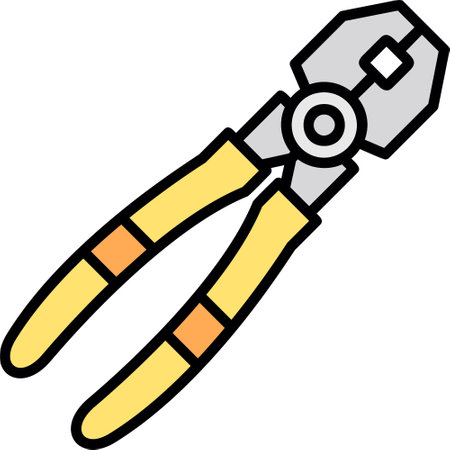 Joint Pliers Creative Icons Design