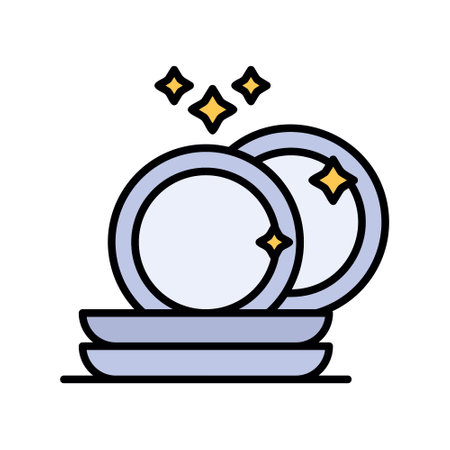 Plate Creative Icons Designのイラスト素材